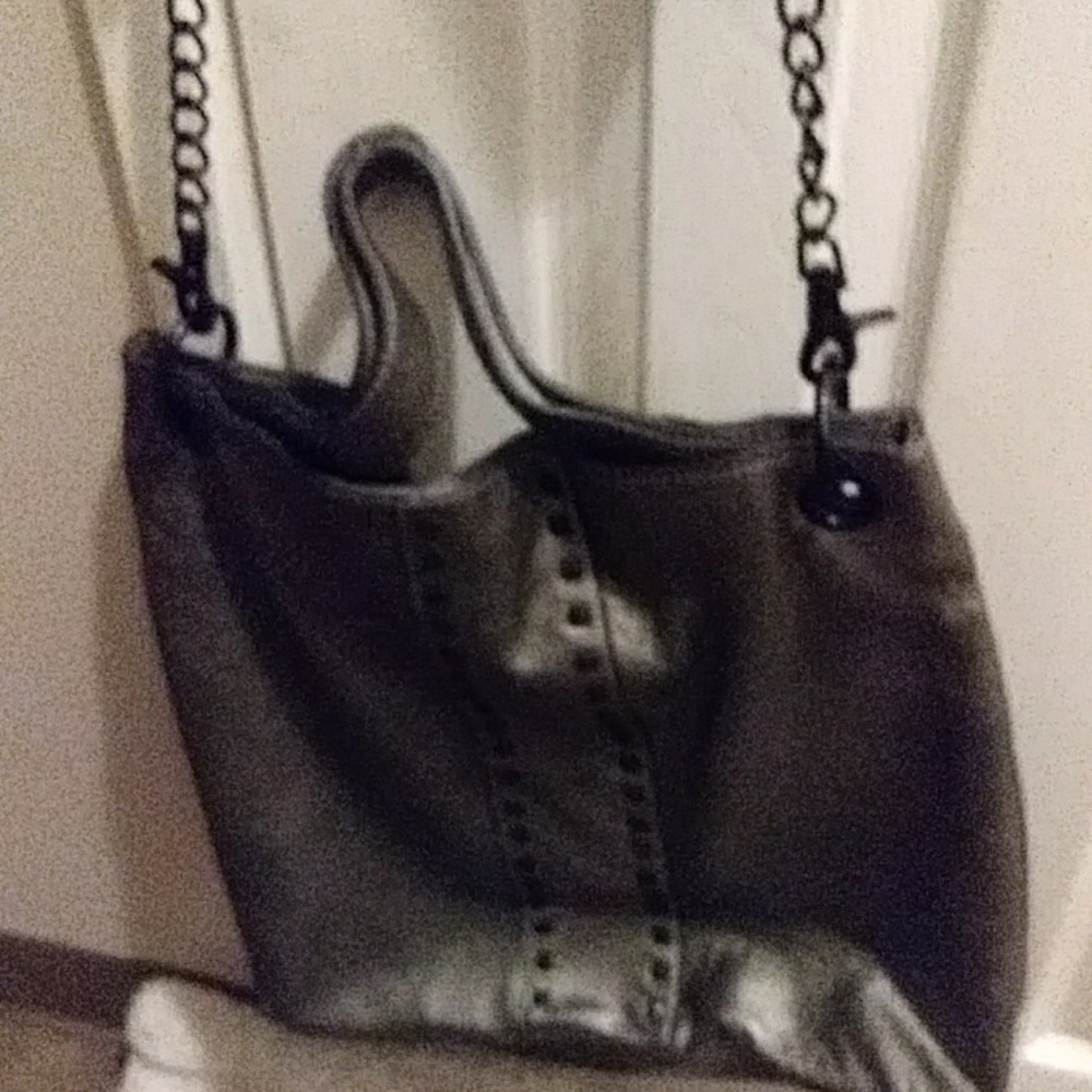 Black greyish color BcBGMAXAZRIA bag